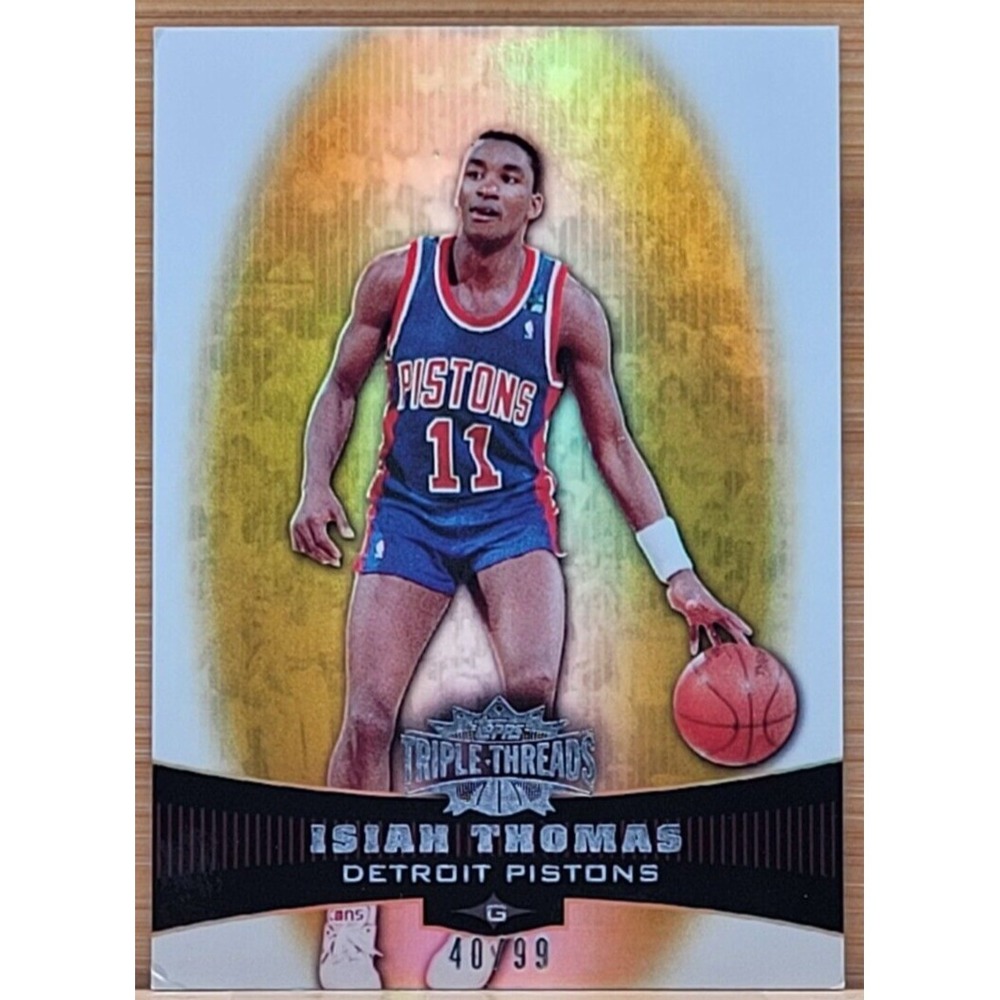 2007-08 TOPPS TRIPLE‎ THREADS ISIAH THOMAS GOLD #D/99